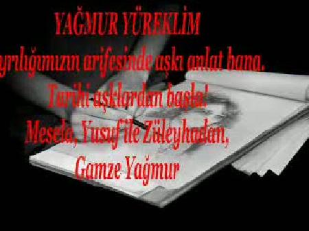 Yağmur yüreklim Gamze yağmur